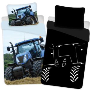 Voksen Størrelse Sengetøj Med Traktor, Glow In The Dark - Voksen Sengesæt - Legekammeraten.dk