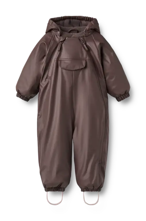 Wheat Evig Gummi Flyverdragt - Chocolate Plum - 80
