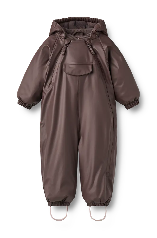Wheat Evig Gummi Flyverdragt - Chocolate Plum - 80