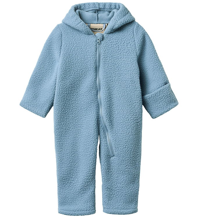 Wheat Fleecedragt - Teddy - Allo - Faded Denim