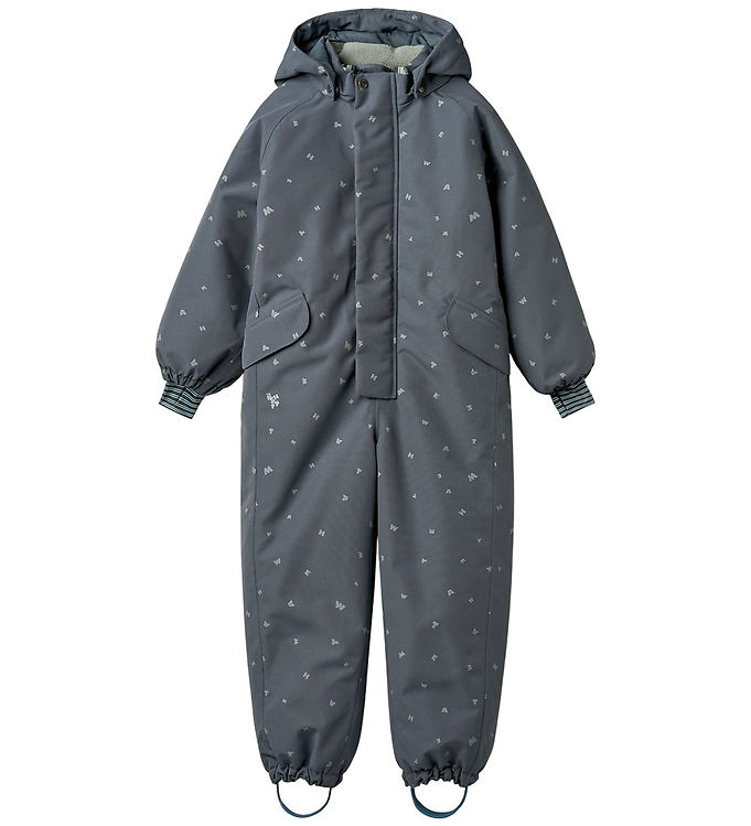 Wheat Flyverdragt - Miko - Grey Blue Letters