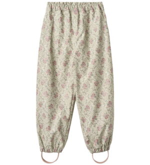 Wheat Regnbukser - PU - Olo - Slightly Green Flowers