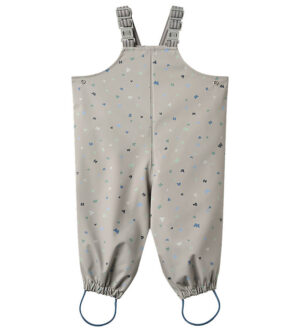 Wheat Regnbukser m. Seler - PU - Charlo - Light Flint Letters