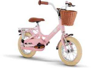 Youke Classic 12,Alu legecykel med kurv retro rose