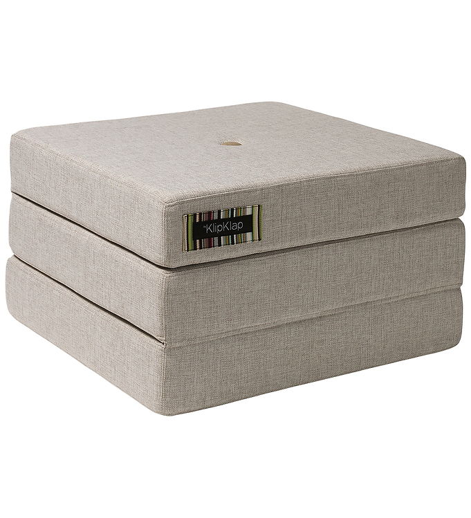 by KlipKlap Foldemadras - 3 Fold Single - 195x65 cm - Beige/Sand