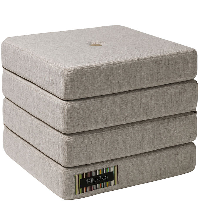 by KlipKlap Foldemadras - 4 Fold - 100x100 cm Beige/Sand