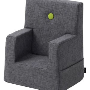 by KlipKlap Lænestol - Kids Chair - Blue Grey/Green - OneSize - by KlipKlap Stol
