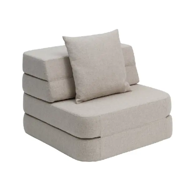 by Klipklap 3 Fold Sofa Single Soft - Flere Farver - Beige w. Sand