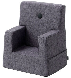 by Klipklap Lænestol - Kids Chair - Blue Grey w. Grey